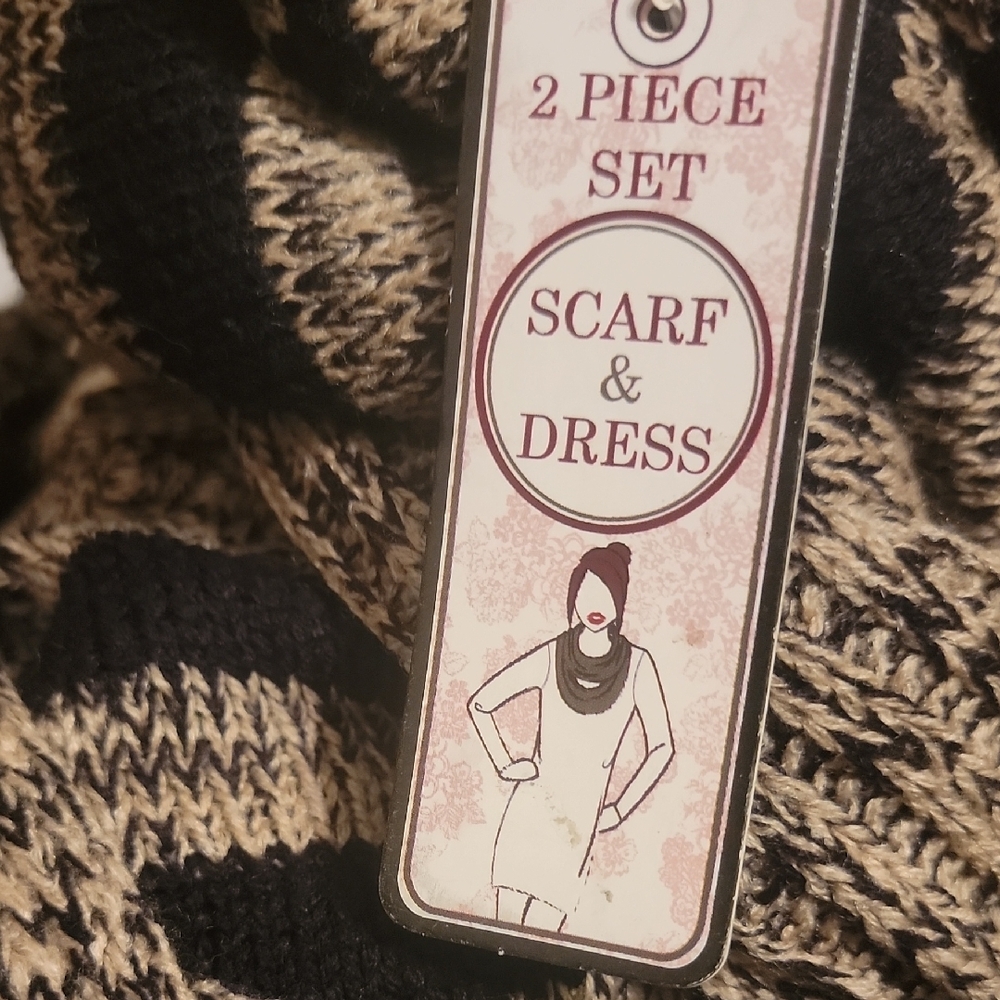 2 PIECE SET SCARF & DRESS - Picture 6 of 6